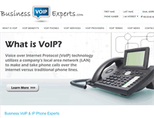 Tablet Screenshot of businessvoipexperts.com